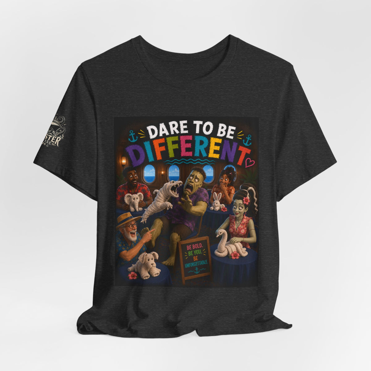 Dare to Be Different T-Shirt — Inclusive, Playful Retro Art Tee