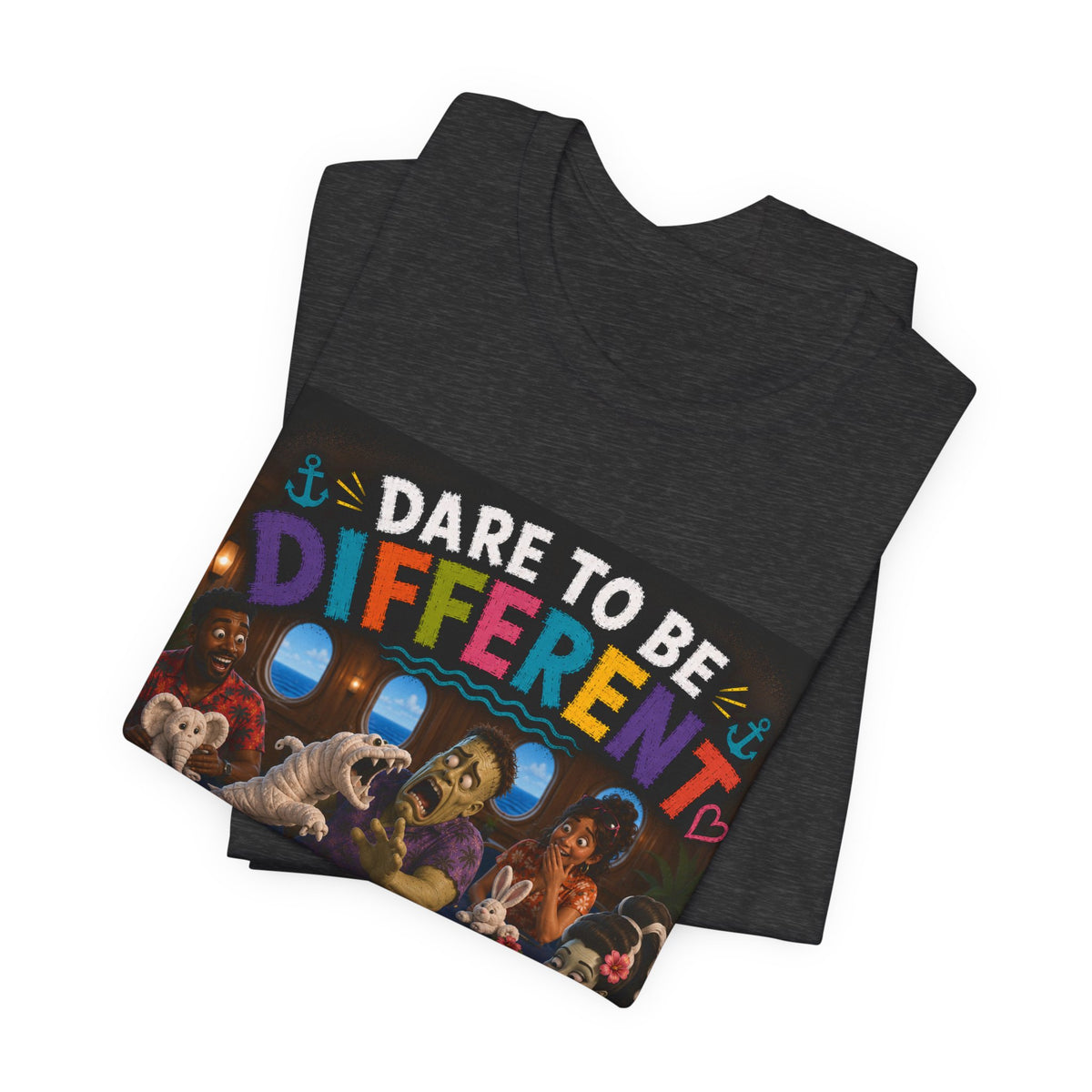 Dare to Be Different T-Shirt — Inclusive, Playful Retro Art Tee