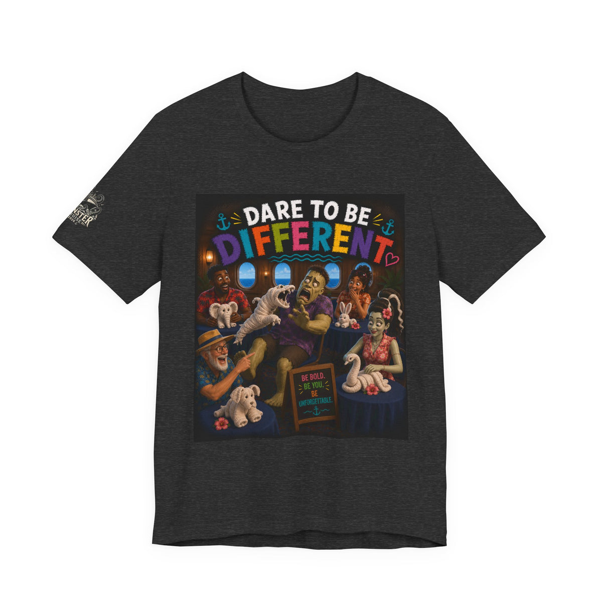 Dare to Be Different T-Shirt — Inclusive, Playful Retro Art Tee
