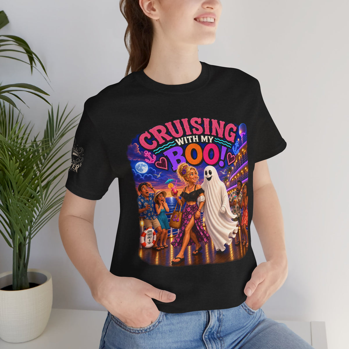 "Cruising with my Boo 2" Unisex Jersey Short Sleeve Tee