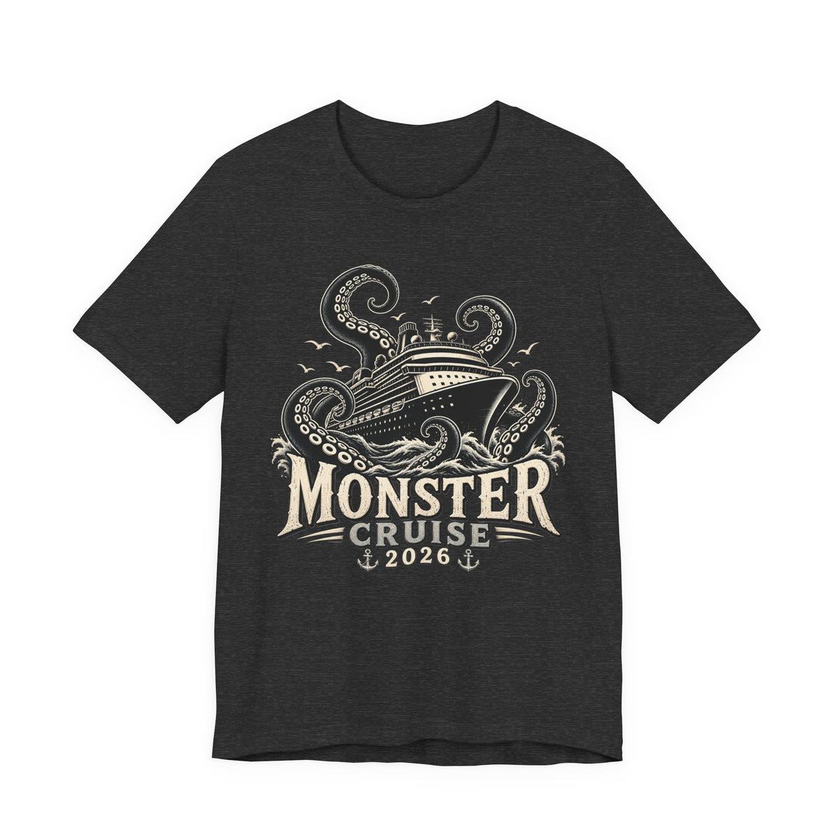 T-Shirt — Monster Cruise 2026 Tee (Kraken Ship Design)