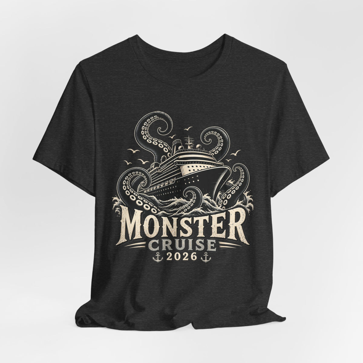 T-Shirt — Monster Cruise 2026 Tee (Kraken Ship Design)