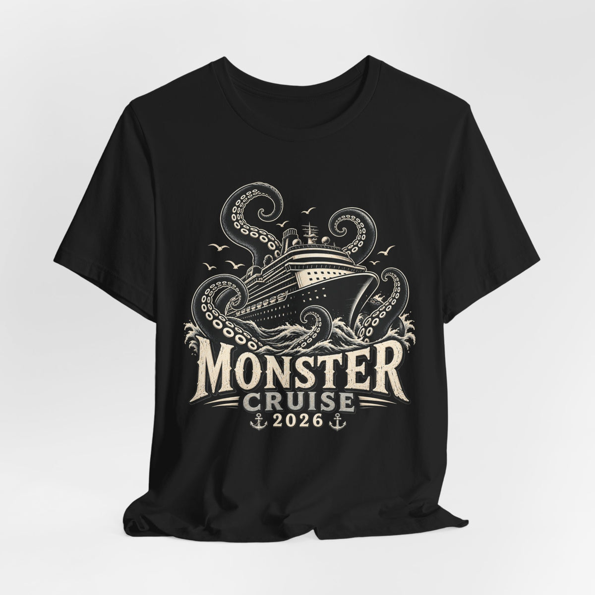 T-Shirt — Monster Cruise 2026 Tee (Kraken Ship Design)