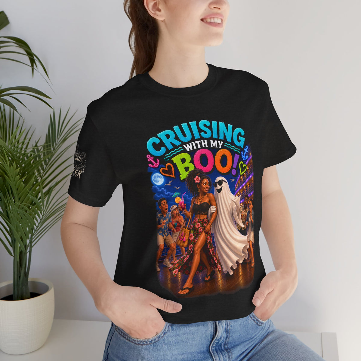 "Cruising With Boo" Unisex Jersey Short Sleeve Tee