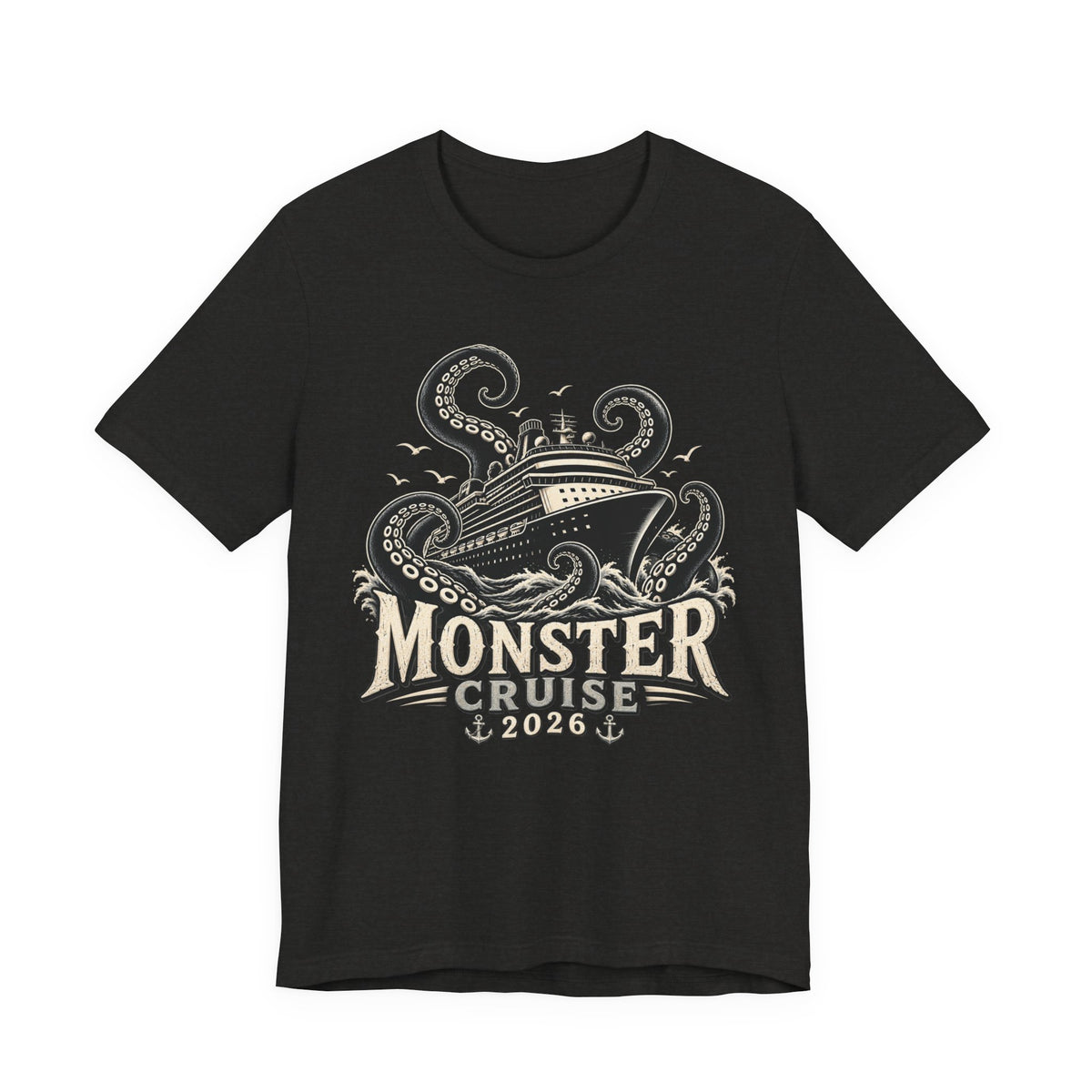 T-Shirt — Monster Cruise 2026 Tee (Kraken Ship Design)