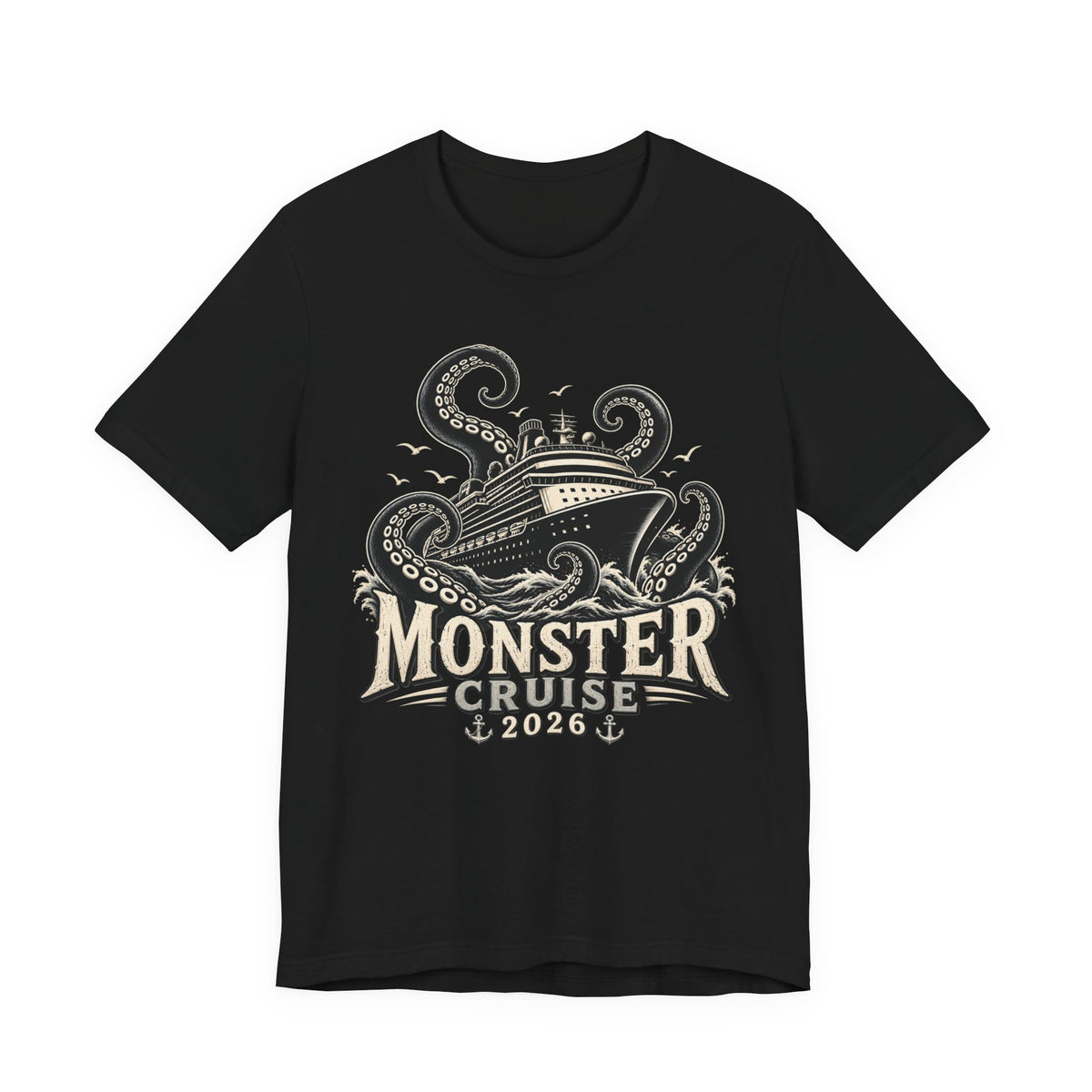 T-Shirt — Monster Cruise 2026 Tee (Kraken Ship Design)